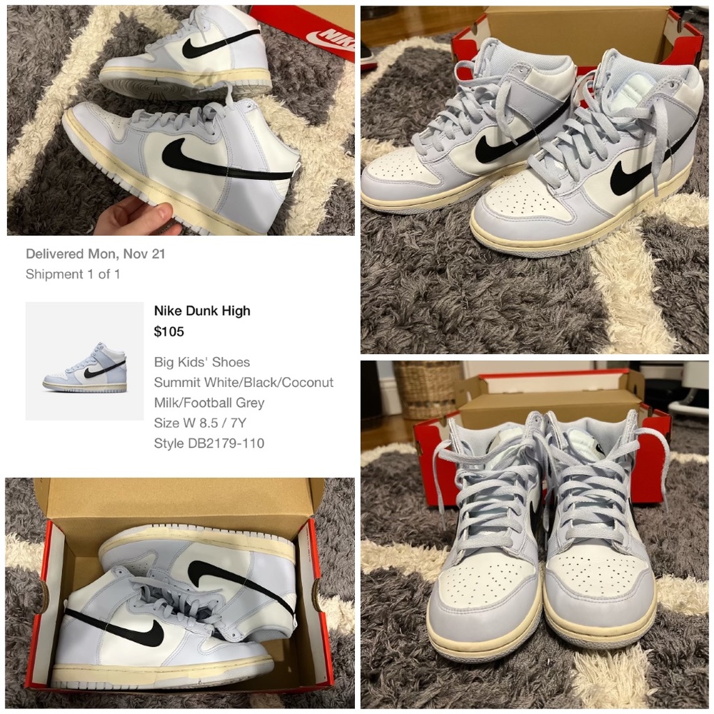Nike Dunk High - Summit White/Black/Coconut